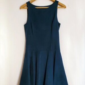 Teal Armani Exchange sleeveless skater dress